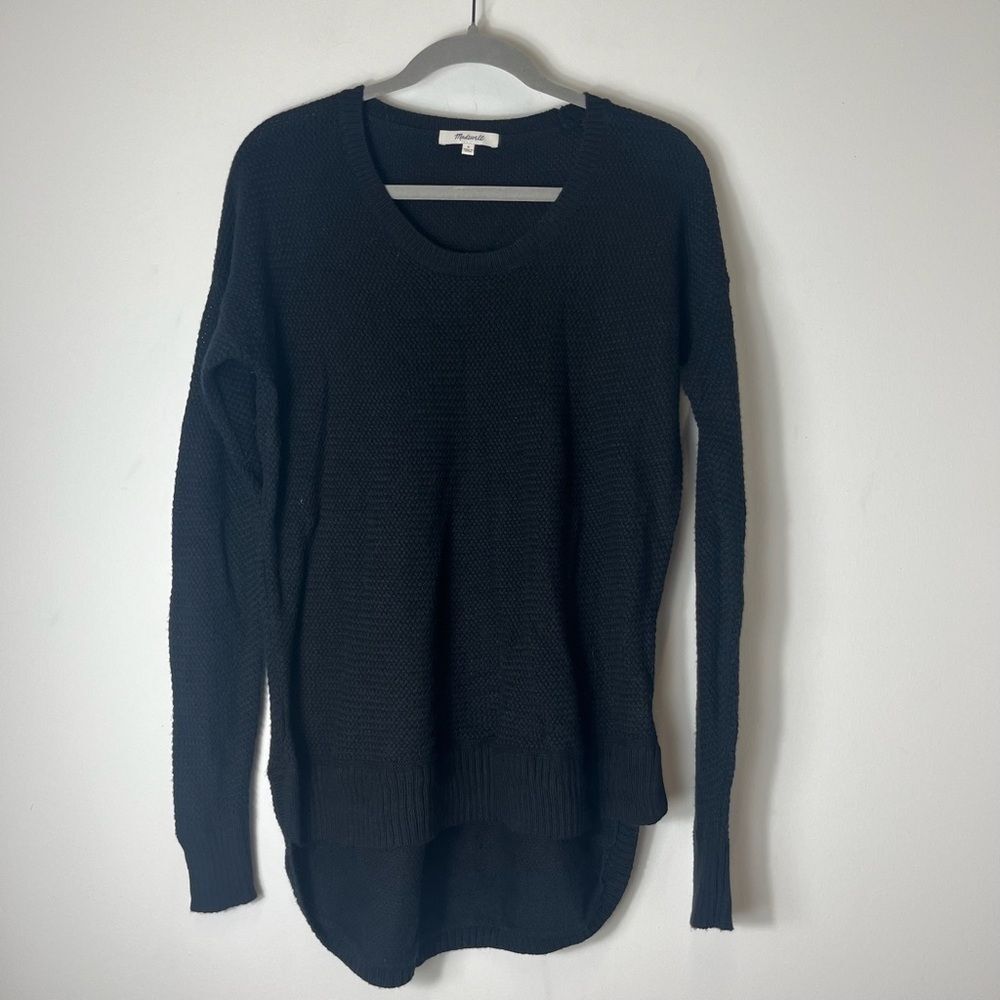 Madewell Black Long Sweater Size S